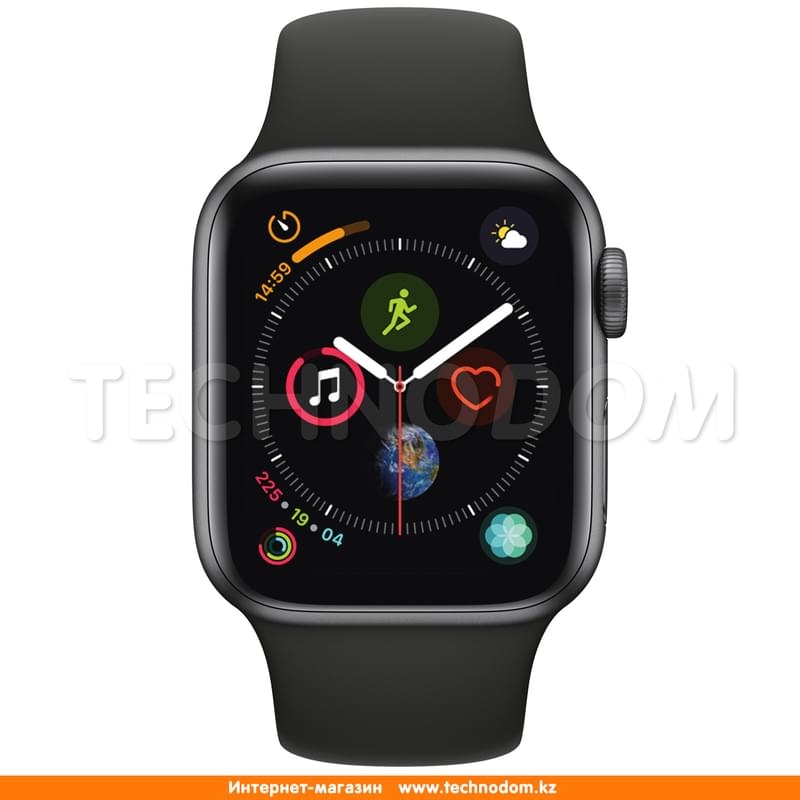 Apple Watch Series 4 GPS 44mm Space Grey Aluminium Case with Black Sport Band