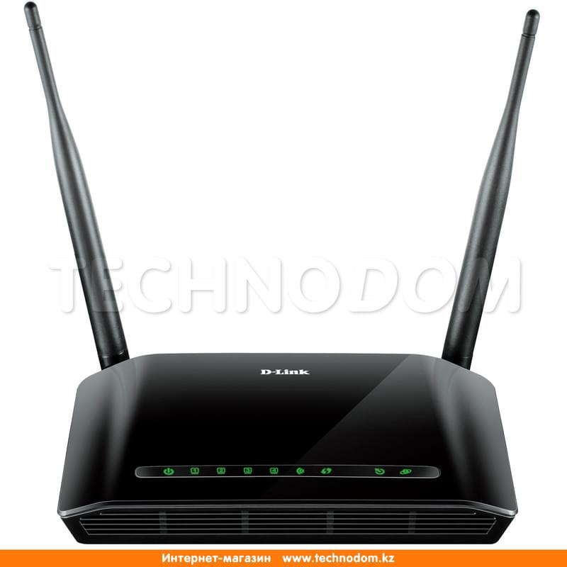 Беспроводной ADSL Модем, D-Link DSL-2740U, 4 порта + Wi-Fi, 300 Mbps (DSL-2740U/V2) - фото #0, Technodom.kz