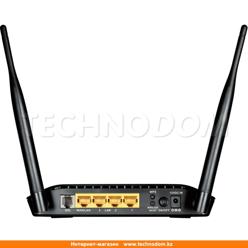 Беспроводной ADSL Модем, D-Link DSL-2740U, 4 порта + Wi-Fi, 300 Mbps (DSL-2740U/V2) - фото #1, Technodom.kz