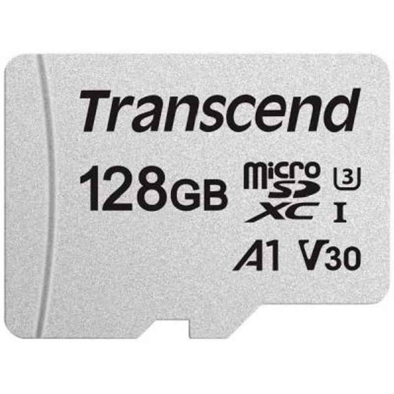 MicroSD 128GB Transcend Жады картасы, TLC, UHS-I, U3, 60MB/s дейін + SD Adapter (TS128GUSD300S-A) - фото #1, Technodom.kz