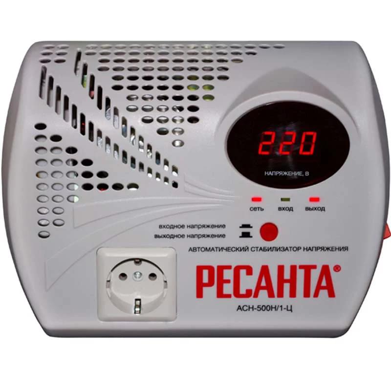 Стабилизатор однофазный цифровой настенный Ресанта АСН-500Н/1-Ц (63/6/9) - фото #0, Technodom.kz