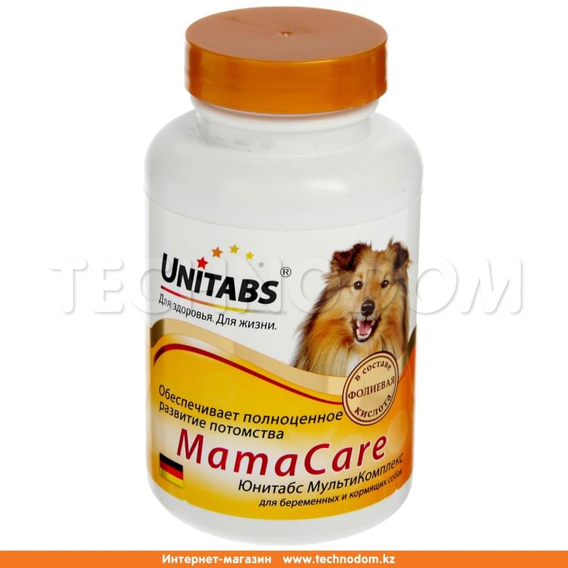 Витамины для беременных и кормящих собак Unitabs МамаCare, 100 таблеток - фото #0, Technodom.kz