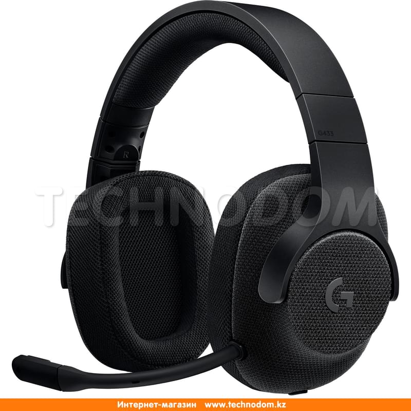 Гарнитура игровая накладная Logitech G433, Black, 981-000668 - фото #0, Technodom.kz
