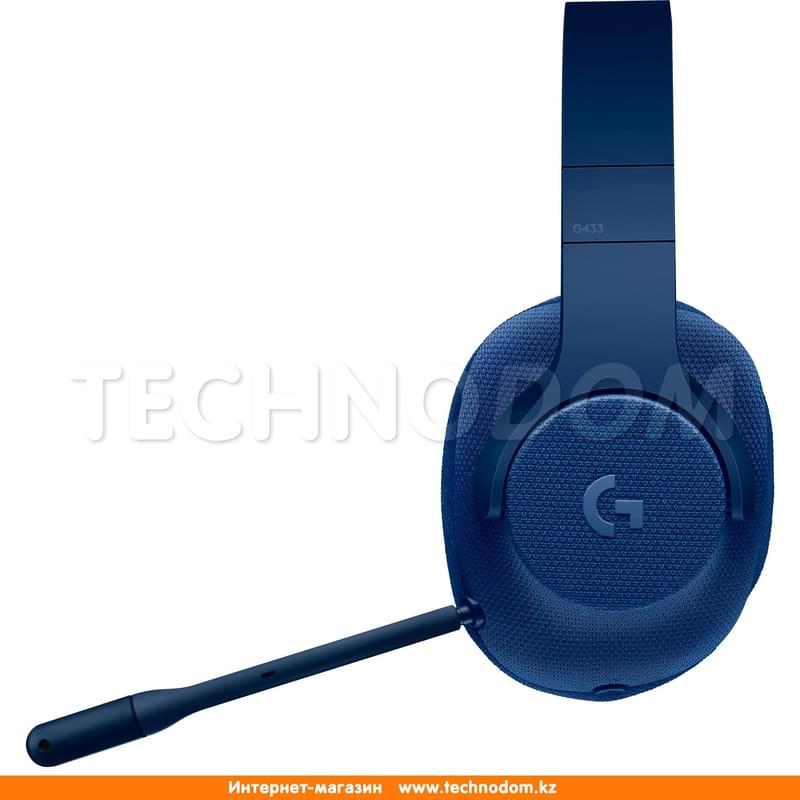 Гарнитура игровая накладная Logitech G433, Blue, 981-000687 - фото #3, Technodom.kz