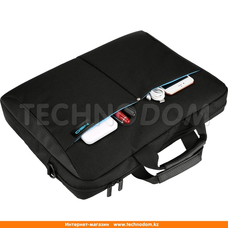Сумка для ноутбука 15.6" NEO ELITE, Black, полиэстер (NEK-001B) - фото #3, Technodom.kz