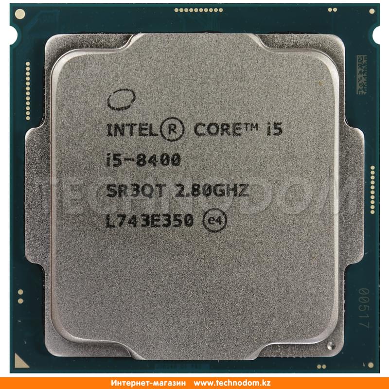 Процессор Intel Core i5-8400 (C6/T6, 9M Cache, 2.8 up to 4.00 GHz) LGA1151 BOX - фото #1, Technodom.kz