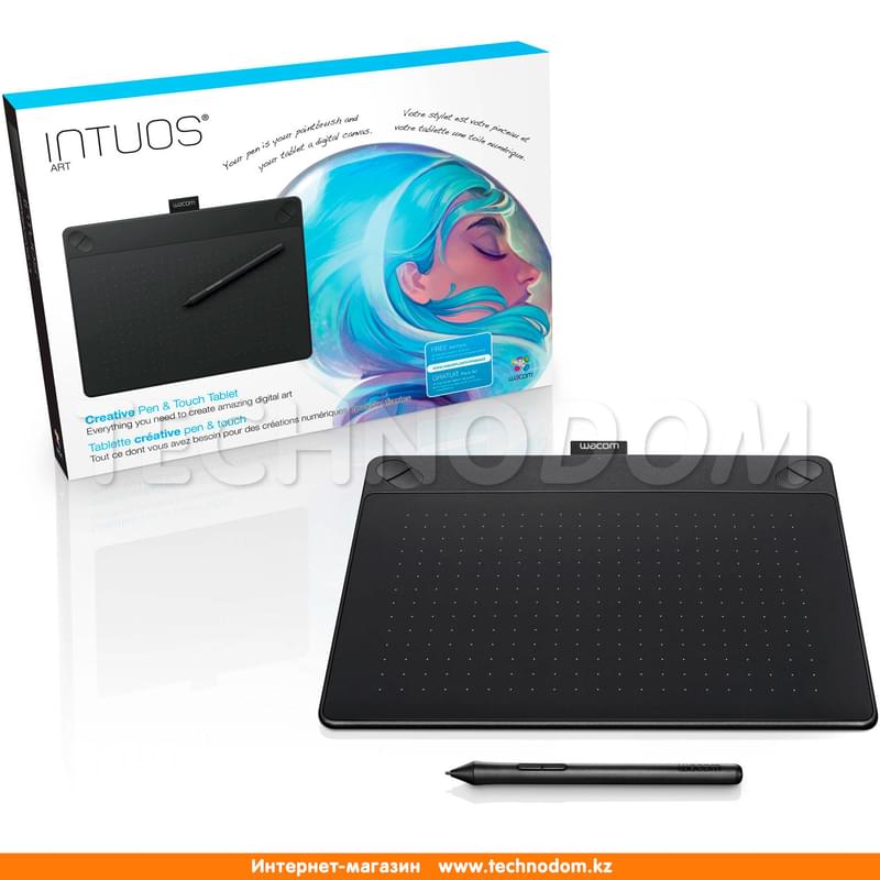 Графический планшет Wacom Intuos Art Medium, Black - фото #2, Technodom.kz Графический планшет Wacom Intuos Art Medium, Black - фото #2, Technodom.kz