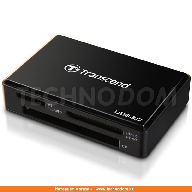 Картридер Transcend All-In-One/Speed USB 3.0 Black (TS-RDF8K) - фото #0, Technodom.kz