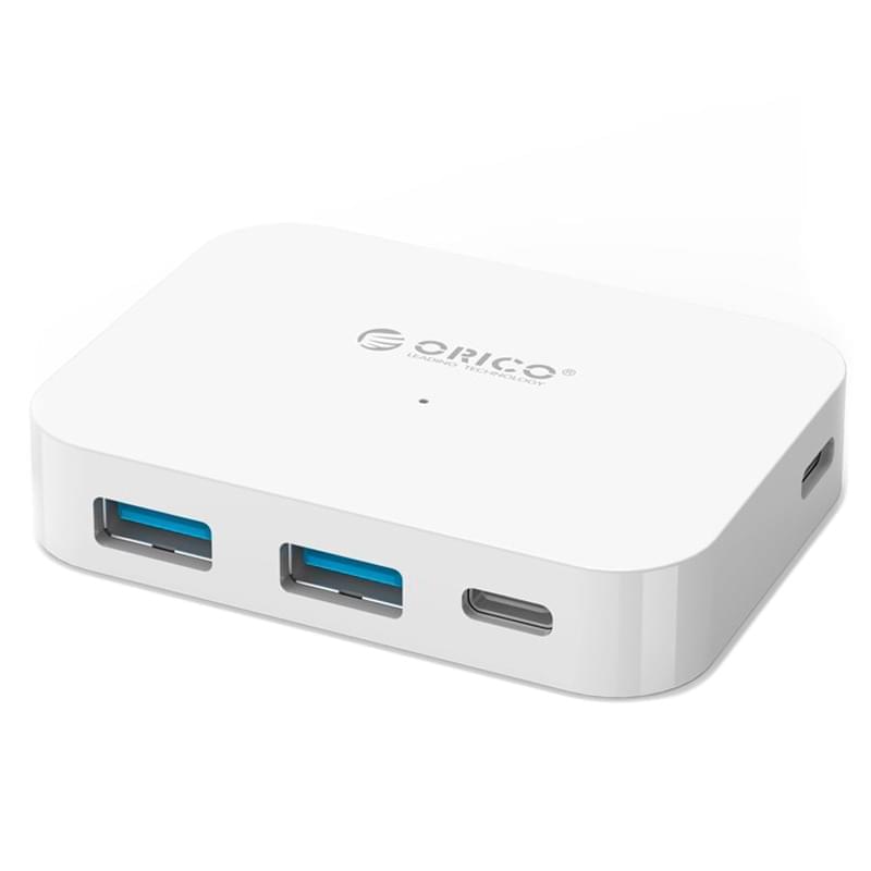 Концентратор USB Type-C ORICO to 2*USB 3.0, 2*USB-C, White (TC2U-U3-WH) - фото #0, Technodom.kz