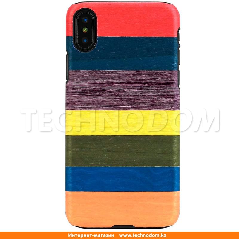 Чехол для iPhone X Man&Wood, Поликарбонат+Дерево, Lollipop (M8030W) - фото #0, Technodom.kz