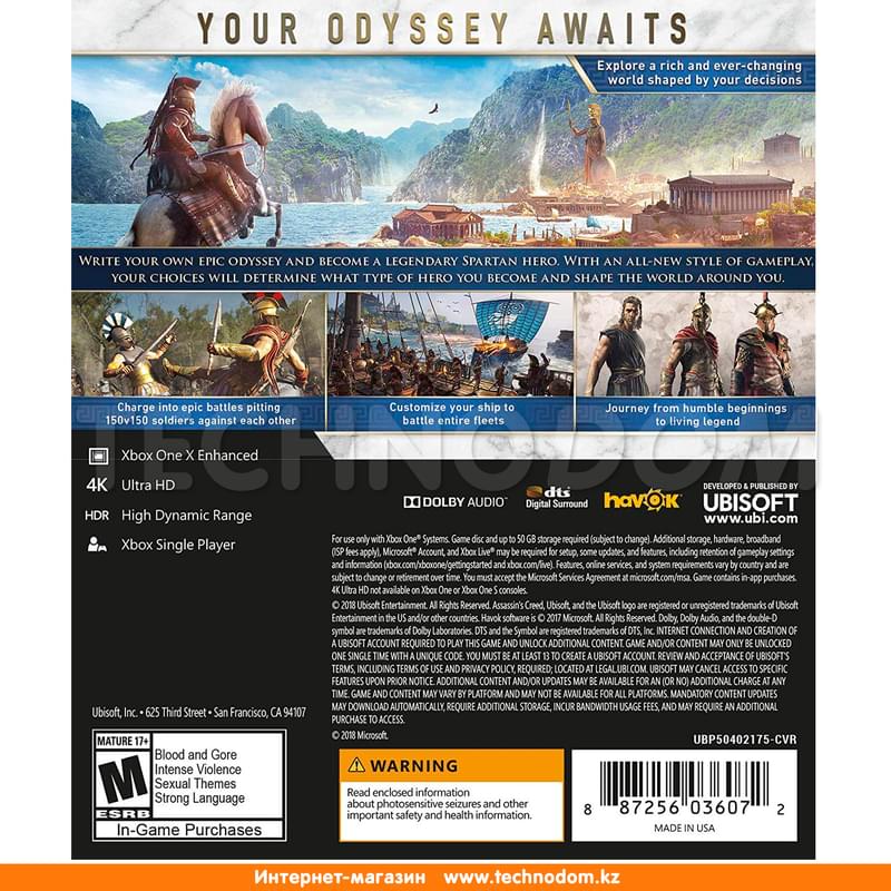 Игра для XBOX Assassin's Creed Odyssey - фото #1, Technodom.kz