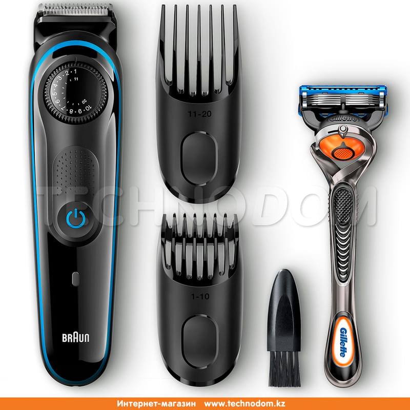 Триммер Braun BT-3040 BK/BLU - фото #0, Technodom.kz