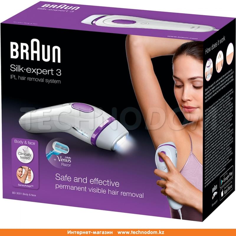 Фотоэпилятор Braun BD-3001 - фото #3, Technodom.kz