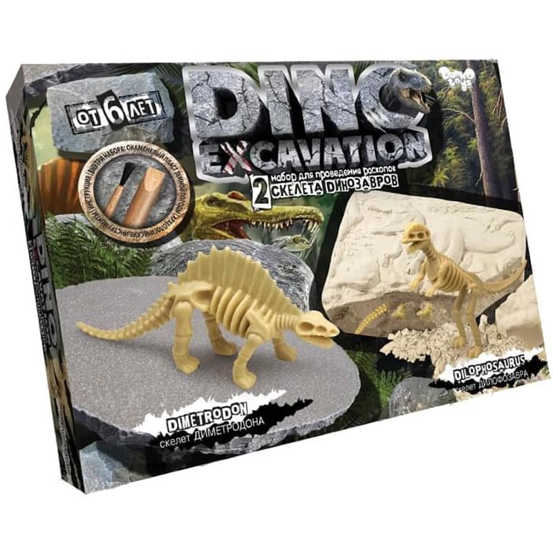 Набор для проведения раскопок "DINO EXCAVATION скелет Диметродона, скелет Дилофозавра" - фото #0, Technodom.kz