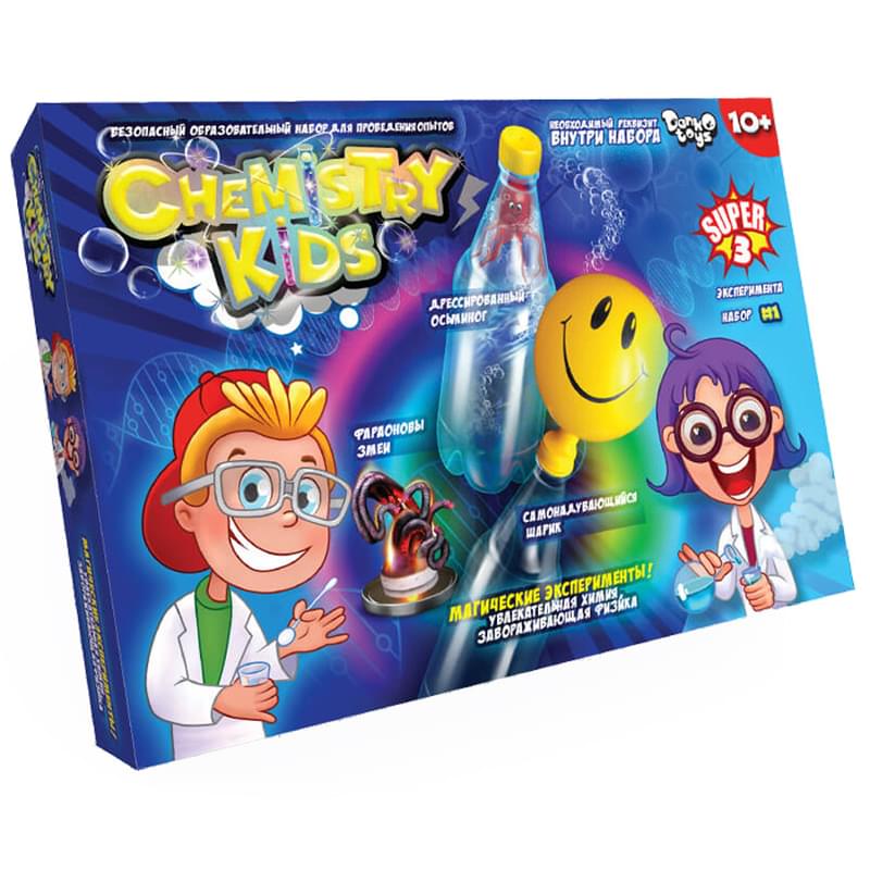 Безопасный образовательный набор для проведения опытов "CHEMISTRY KIDS №1" эконом - фото #0, Technodom.kz