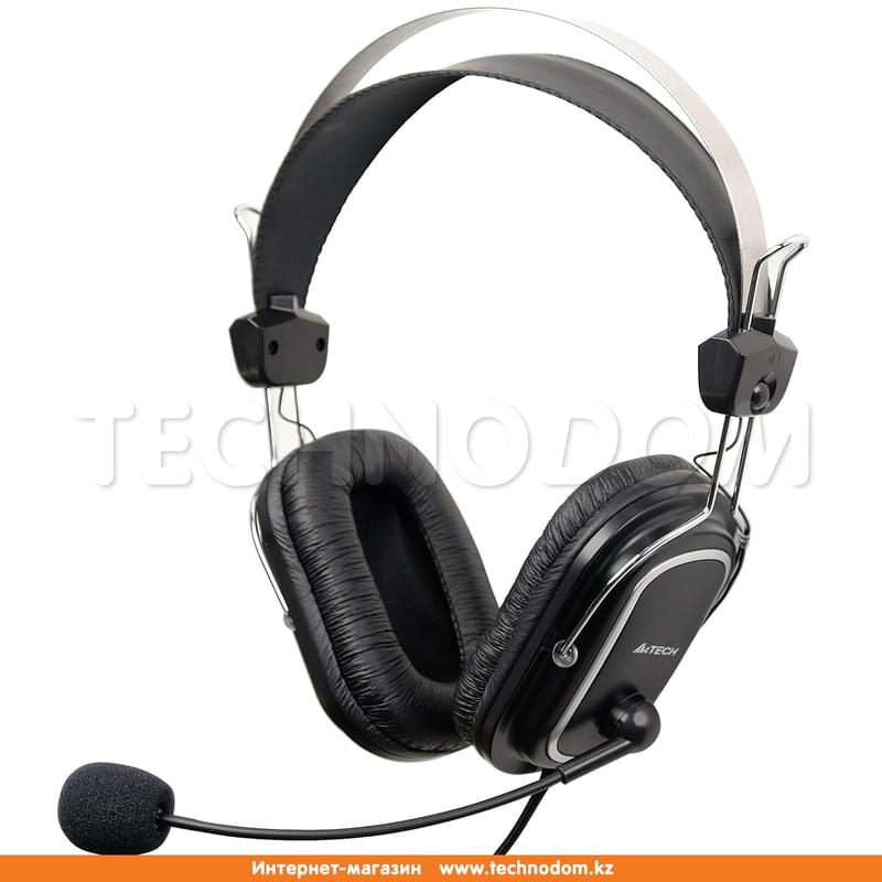 Гарнитура Накладная A4Tech HS-50, Black - фото #0, Technodom.kz