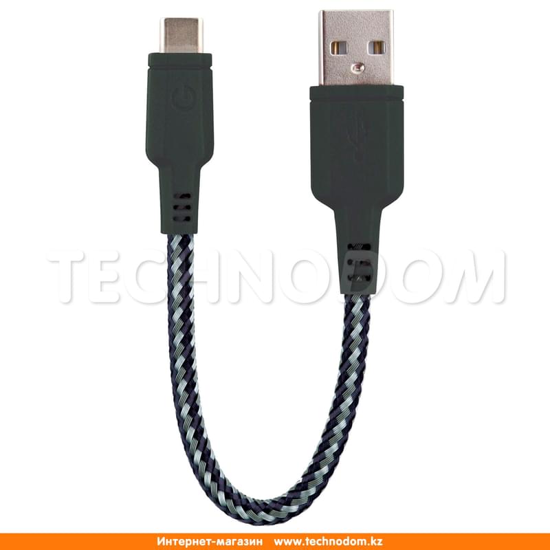 Кабель USB 2.0 - Type-C, Energеa, 0,16м, Черный (CBL-NT20CA-BLK016) - фото #0, Technodom.kz