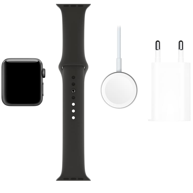 Смарт-часы Apple Watch Series 3 GPS 38mm Space Grey Aluminium Case with Black Sport Band - фото #6, Technodom.kz