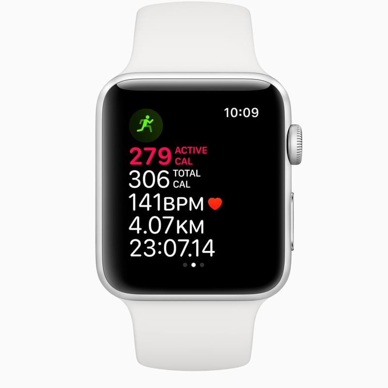 Смарт-часы Apple Watch Series 3 GPS 42mm Silver Aluminium Case with White Sport Band - фото #3, Technodom.kz