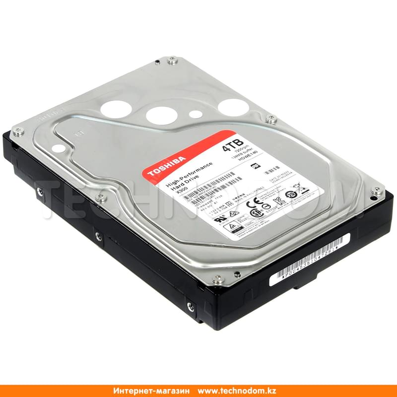 Внутренний HDD 3.5" 4TB Toshiba X300 SATA-III (HDWE140EZSTA) - фото #1, Technodom.kz