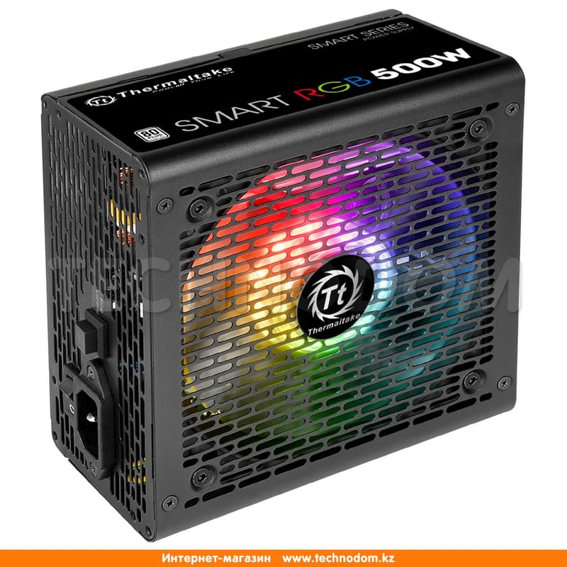 Блок питания Thermaltake Smart RGB 500W APFC 80 PLUS ATX 20+4 pin, 4+4pin (PS-SPR-0500NHSAWE-1) - фото #0, Technodom.kz