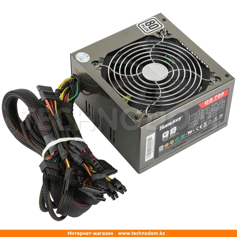 Блок питания Huntkey 700W APFC 80 Plus 20+4 pin 4+4pin (GS700) - фото #0, Technodom.kz