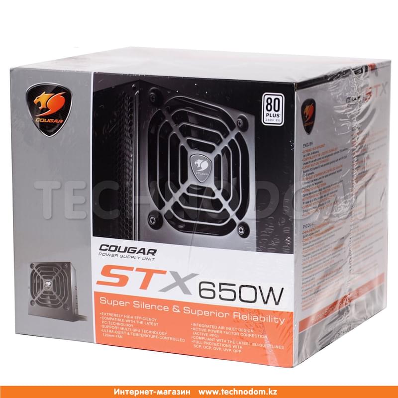 Блок питания Cougar 650W APFC 20+4 pin 4+4pin (STX650) - фото #3, Technodom.kz