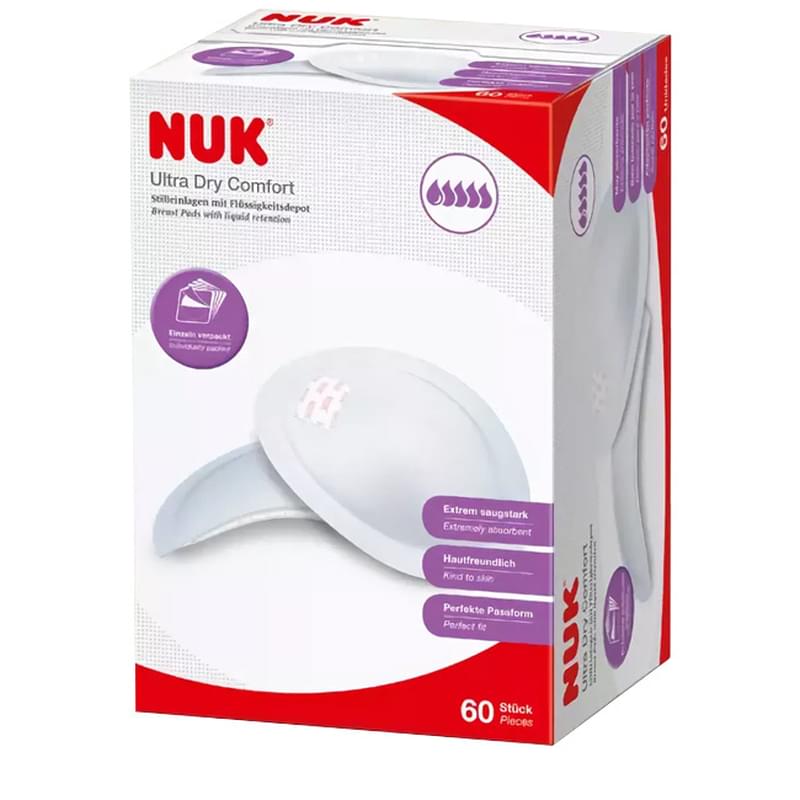 Прокладки для груди "Ultra Dry Comfort" NUK 60 шт (5 капель) - фото #0, Technodom.kz Прокладки для груди "Ultra Dry Comfort" NUK 60 шт (5 капель) - фото #0, Technodom.kz