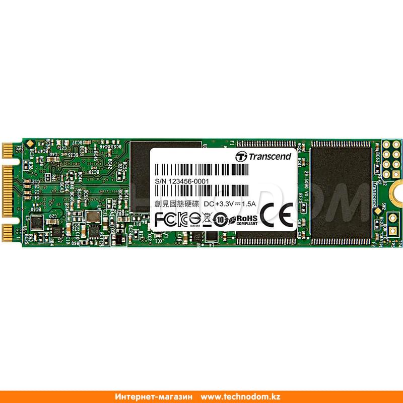 Внутренний SSD M.2 2280 480GB Transcend MTS820S SATA-III TLC (TS480GMTS820S) - фото #0, Technodom.kz
