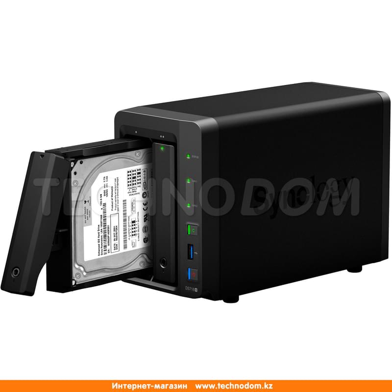 Сетевой NAS-сервер Synology DS718+ 2 отсека для HDD - фото #3, Technodom.kz
