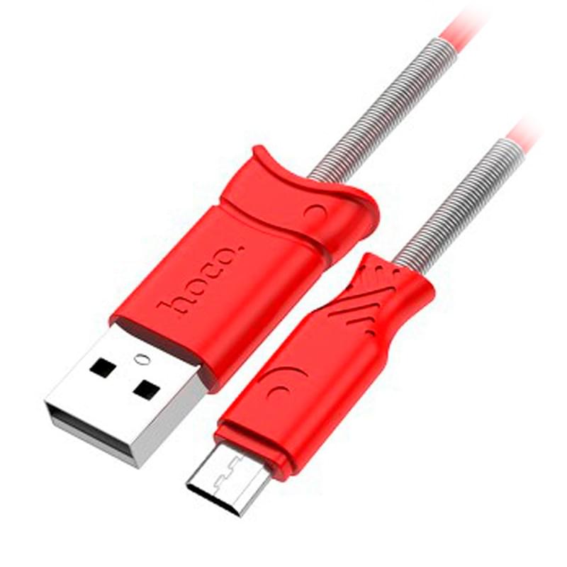 Кабель USB 2.0 - Micro USB, X24, HOCO, 1,2м, Красный - фото #0, Technodom.kz