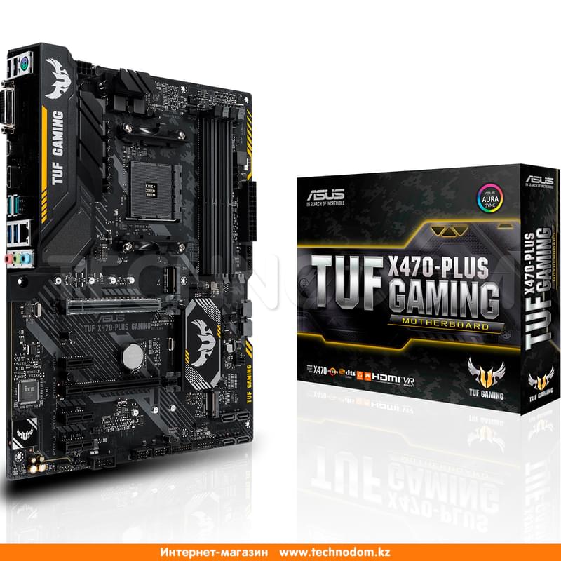 Материнская плата Asus TUF X470-PLUS GAMING AM4 4DDR4 PCI-E 2x16 3x1 (HDMI+DVI) ATX - фото #5, Technodom.kz