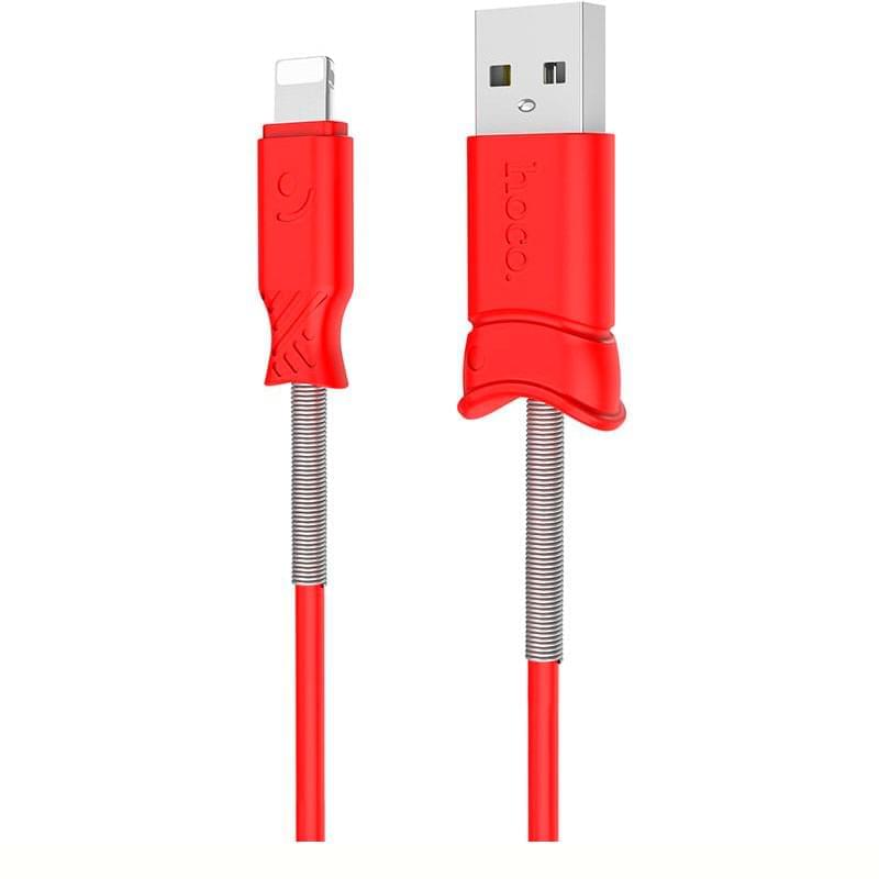 Кабель USB 2.0 - Lightning, X24, HOCO, 1,2м, Красный - фото #0, Technodom.kz