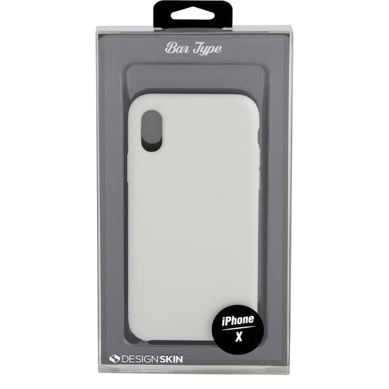 Чехол для iPhone XS/X Designskin, Силикон, Light Grey (IPXDSST8106) - фото #4, Technodom.kz