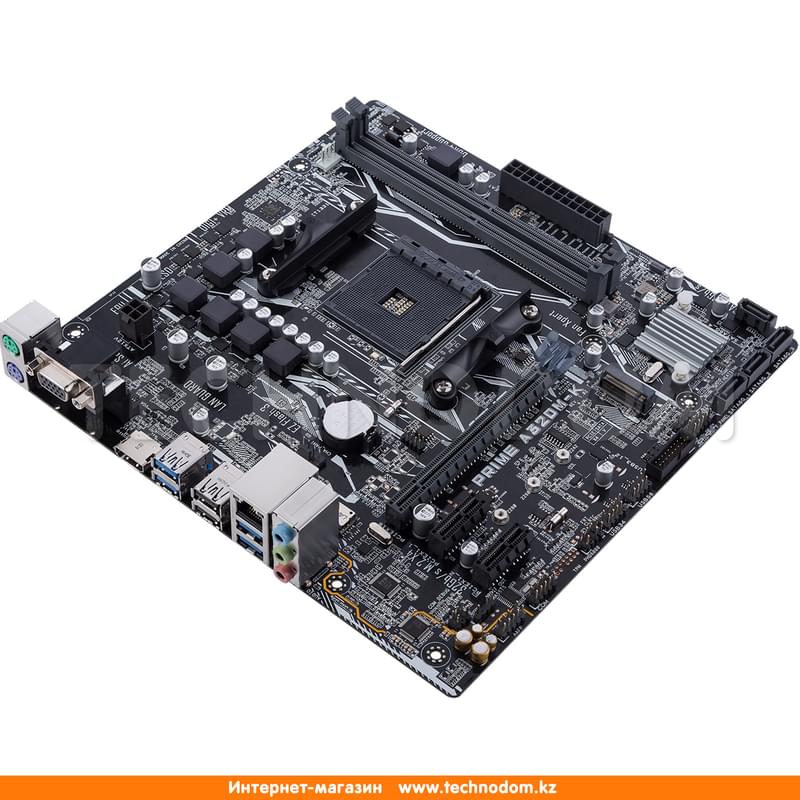 Материнская плата Asus PRIME A320M-K AM4 2DDR4 PCI-E 1x16 2x1 (HDMI+VGA) mATX - фото #3, Technodom.kz