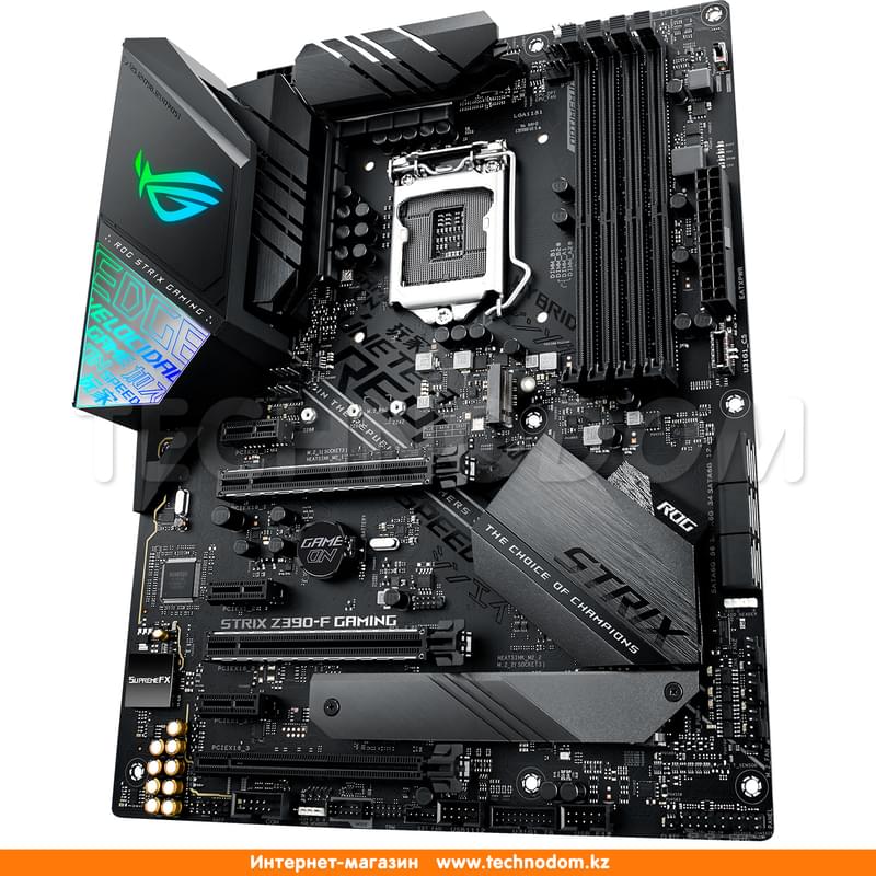 Материнская плата Asus ROG STRIX Z390-F GAMING LGA1151 4DDR4 PCI-E 3x16 3x1 (HDMI+DP) ATX - фото #2, Technodom.kz