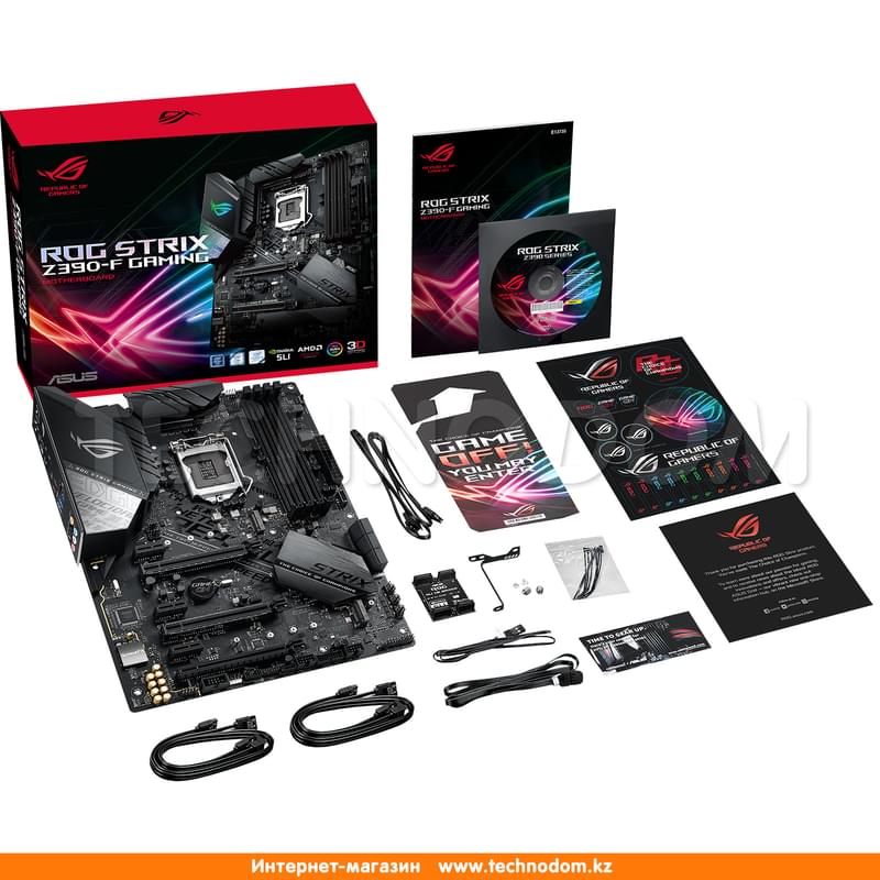 Материнская плата Asus ROG STRIX Z390-F GAMING LGA1151 4DDR4 PCI-E 3x16 3x1 (HDMI+DP) ATX - фото #6, Technodom.kz