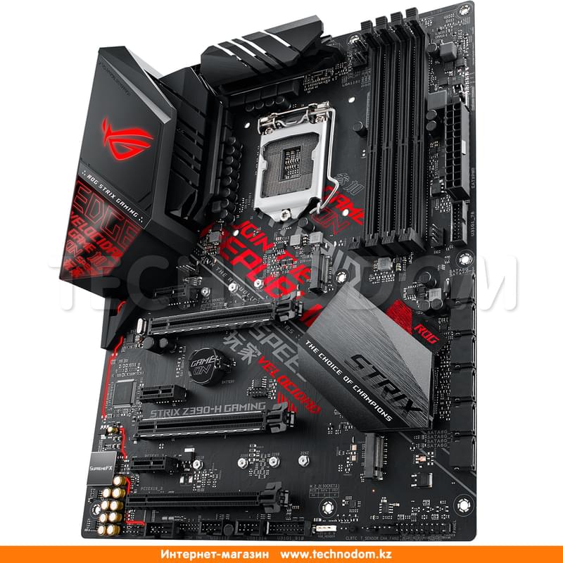 Материнская плата Asus ROG STRIX Z390-H GAMING LGA1151 4DDR4 PCI-E 3x16 3x1 (HDMI+DP) ATX - фото #2, Technodom.kz