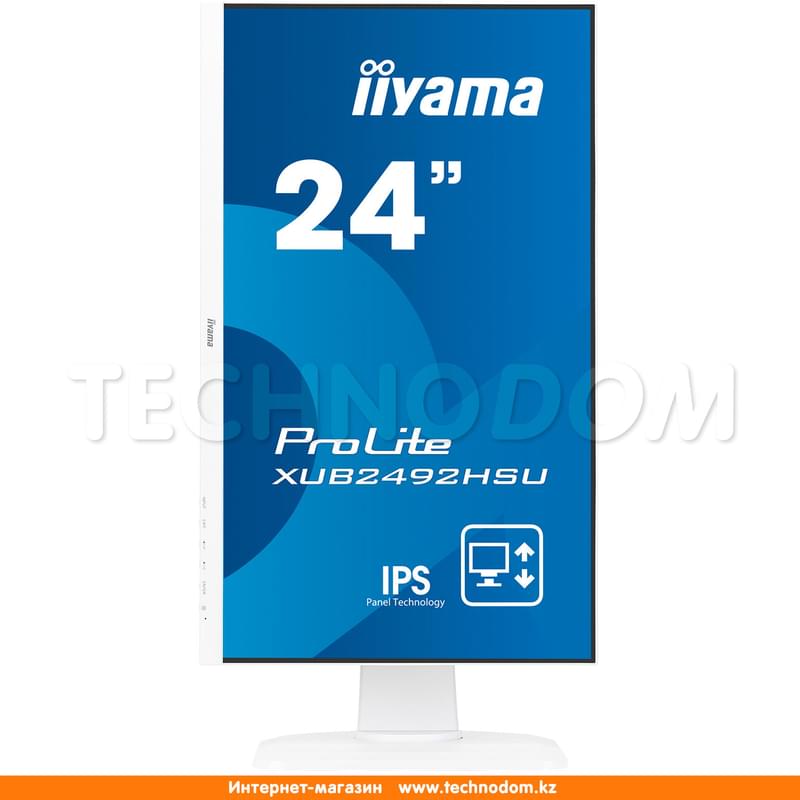 Монитор 23.8'' Iiyama ProLite XUB2492HSU-W1 1920х1080 16:9 IPS 75ГЦ (HDMI+DP+VGA) White - фото #1, Technodom.kz