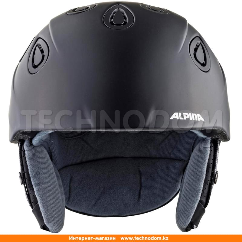 Шлем горнолыжный Alpina Grap 2.0 (57-61, black matt) - фото #2, Technodom.kz