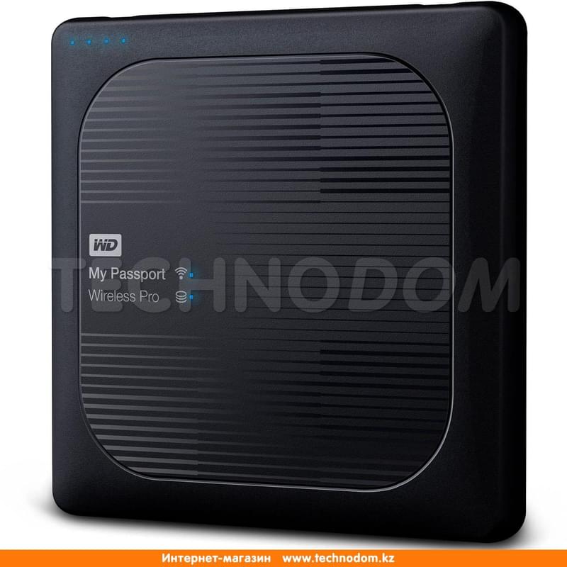 Внешний HDD (USB 3.0, SD, Wi-Fi) 4TB Western Digital MY PASSPORT WIRELESS PRO WDBSMT0040BBK - фото #0, Technodom.kz
