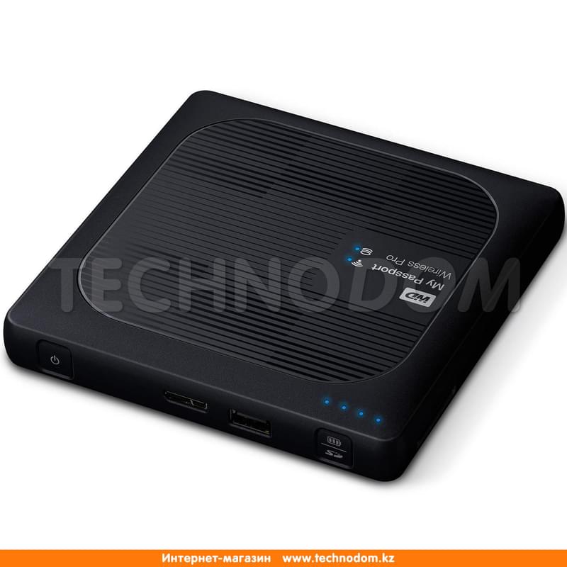 Внешний HDD (USB 3.0, SD, Wi-Fi) 4TB Western Digital MY PASSPORT WIRELESS PRO WDBSMT0040BBK - фото #3, Technodom.kz