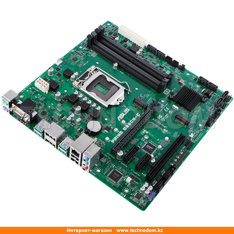 Материнская плата Asus PRIME B360M-C LGA1151 4DDR4 PCI-E 1x16 2x1 (HDMI+DP+VGA) mATX - фото #2, Technodom.kz
