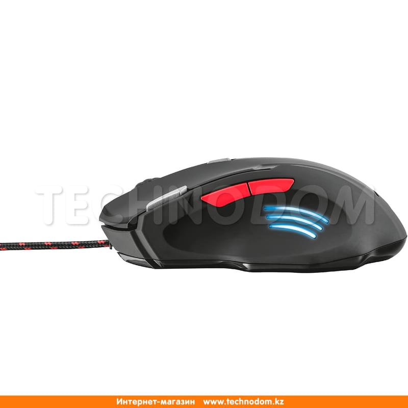 Мышка игровая проводная USB Trust GXT 111 NEEBO LED, Black - фото #3, Technodom.kz
