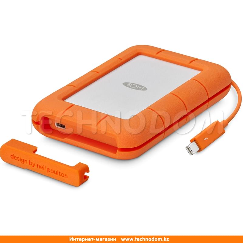 Внешний SSD (Thunderbolt/Type-C) 1TB LaCie Rugged STFS1000401 - фото #0, Technodom.kz