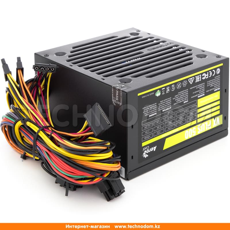 Блок питания Aerocool VX PLUS 500W 20+4pin, 4+4pin ATX (Aerocool VX PLUS 500) - фото #1, Technodom.kz