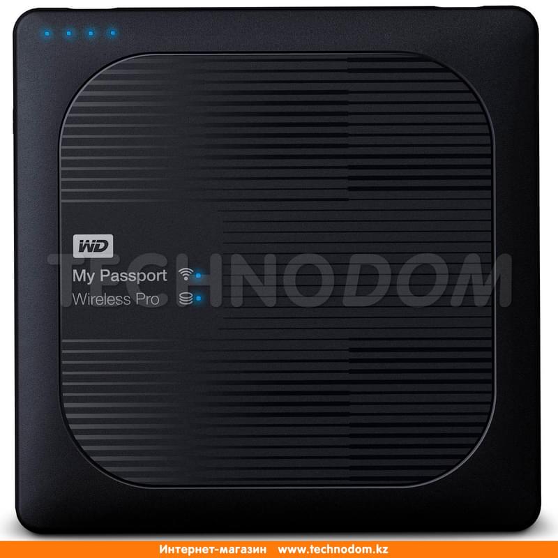 Внешний HDD (USB 3.0, SD, Wi-Fi) 1TB Western Digital MY PASSPORT WIRELESS PRO WDBVPL0010BBK - фото #0, Technodom.kz