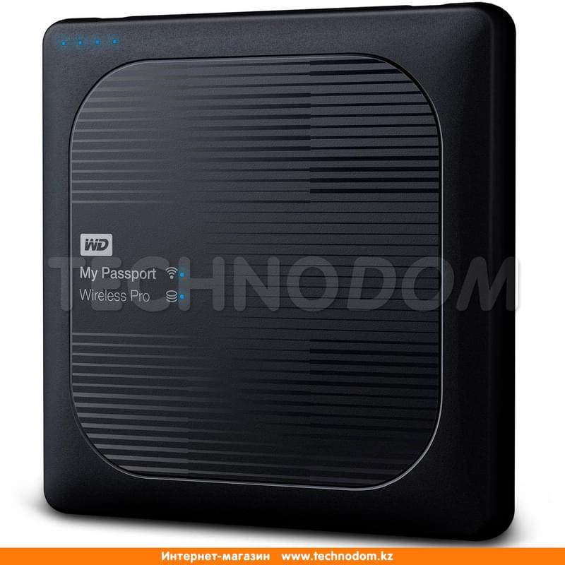 Внешний HDD (USB 3.0, SD, Wi-Fi) 1TB Western Digital MY PASSPORT WIRELESS PRO WDBVPL0010BBK - фото #1, Technodom.kz
