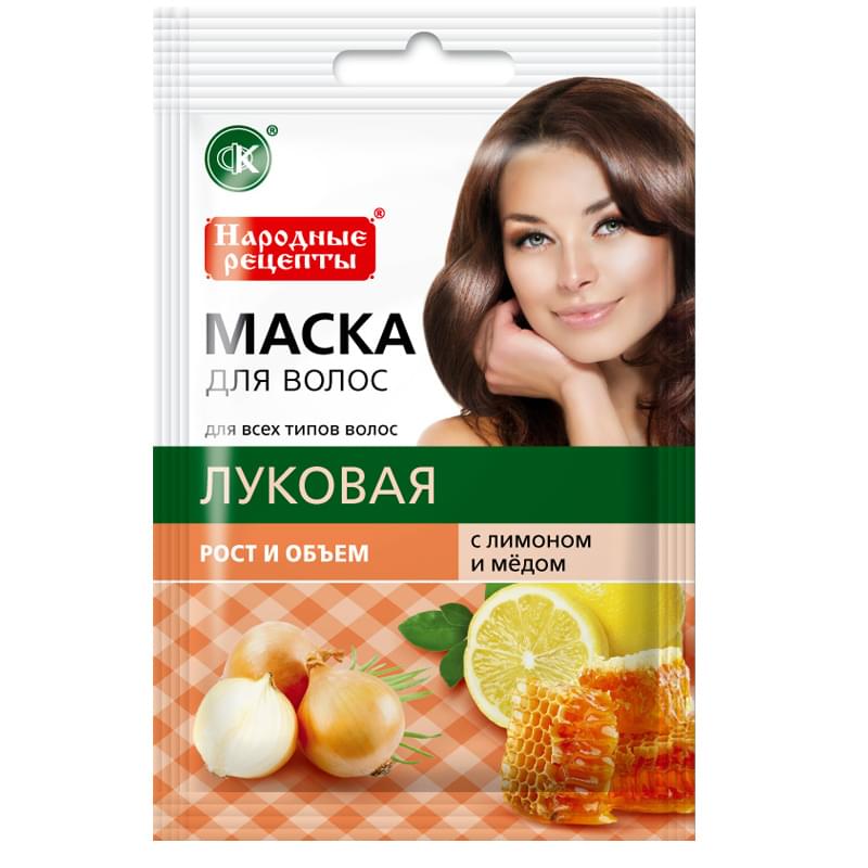Маска для волос ЛУКОВАЯ рост и объем 30 мл - фото #0, Technodom.kz
