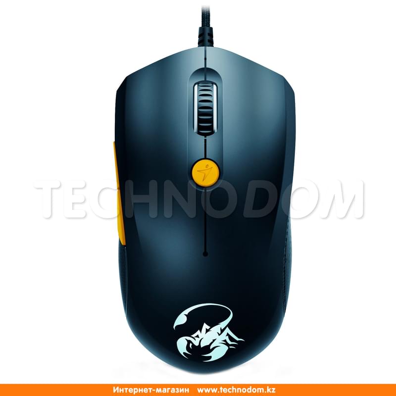 Мышка игровая проводная USB Genius Scorpion M6-600, Black/Orange - фото #0, Technodom.kz